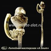  Бронзовая ложка для обуви  Орел генерал