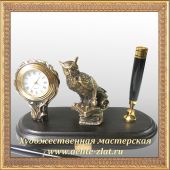  Письменный набор Сова на книгах малая