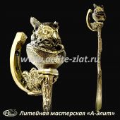  Бронзовая ложка для обуви  Сова ученая