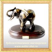 Бронзовые статуэтки животных Статуэтка Слон средний