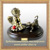  Статуэтка Ангел со львенком