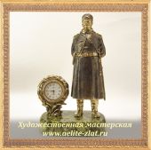  Бронзовые часы Городовой