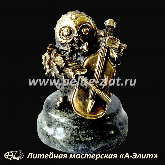 Статуэтка Музыкант сова, оригинальный подарок музыканту. Статуэтка Музыкант сова, оригинальный подарок музыканту