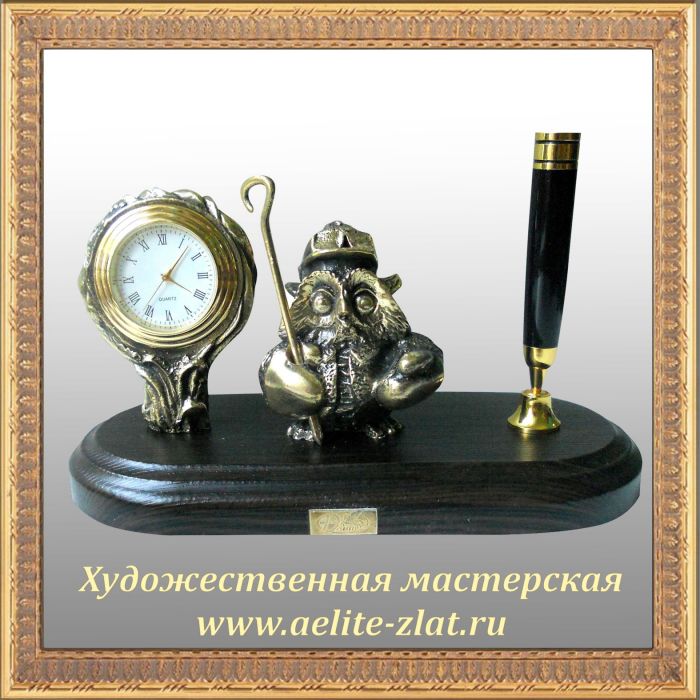 Письменный набор Сова металлург. Письменный набор Сова металлург