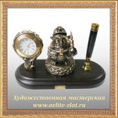  Письменный набор с печатью Сова шахтер