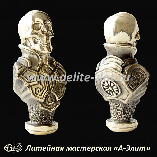 Ложка для обуви Череп в латах (бюст)