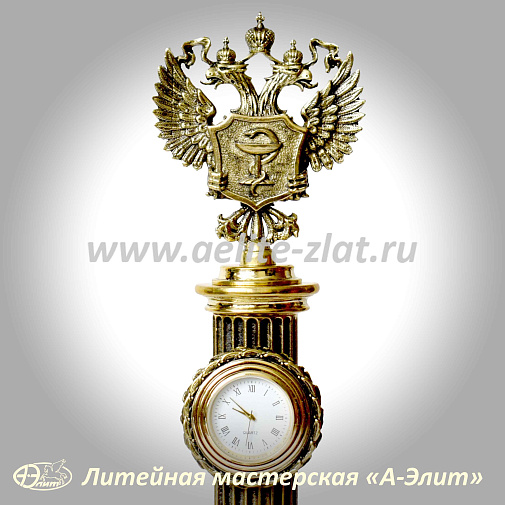 Бронзовые часы здравоохранение.