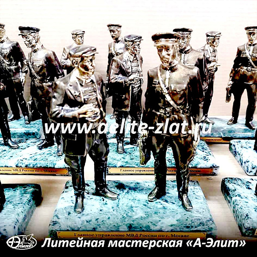 Изготовление статуэток на заказ для Главного Управления МВД России