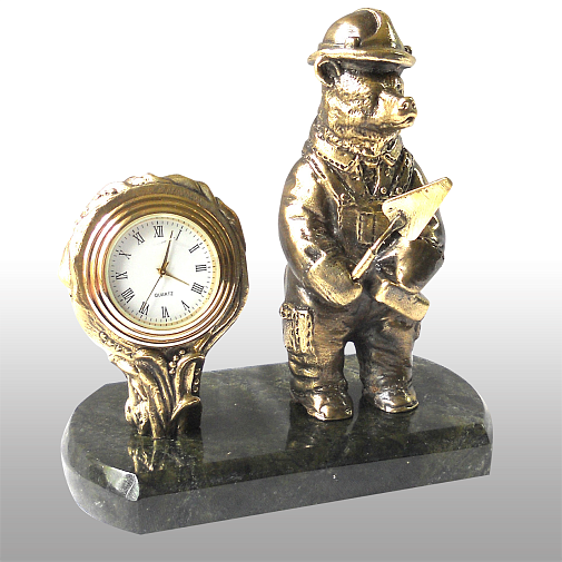 Часы Строитель (Медведь)