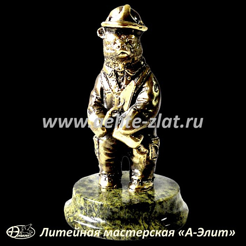 Статуэтка Строитель (Медведь)