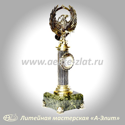 Бронзовые часы Птица Феникс