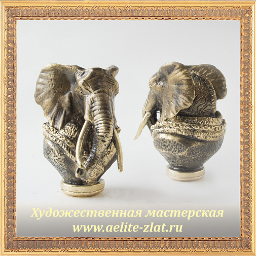 Подарочная ложка для обуви Слон с медалью