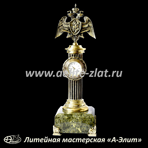 Бронзовые часы Росгвардия