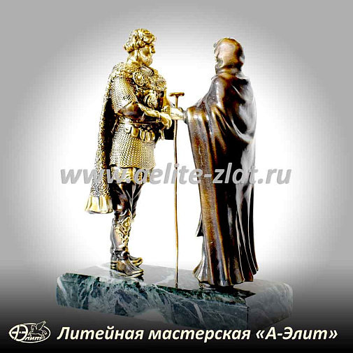 Статуэтка Благословление, Дмитрий Донской и Сергий Радонежский