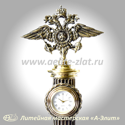 Бронзовые часы МВД