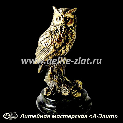 Статуэтка Сова на ветке малая