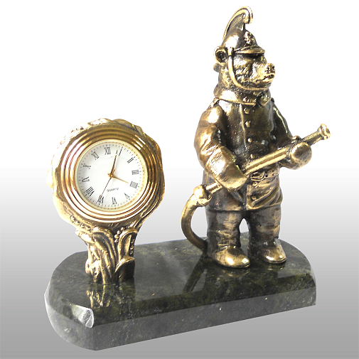 Часы Пожарный (Медведь)