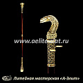 Бронзовая ложка для обуви кобра длинная