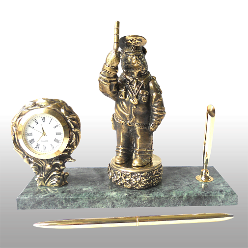 Письменный набор с печатью Гаишник (Медведь)