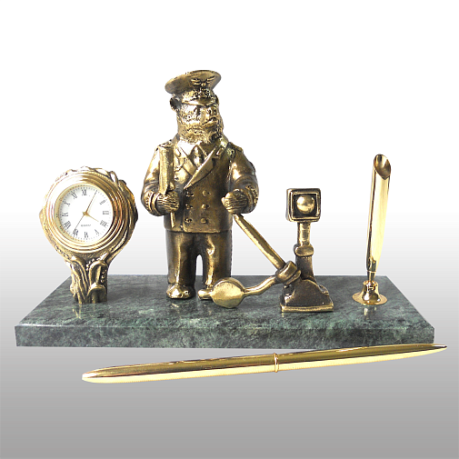 Письменный набор Железнодорожник (Медведь)