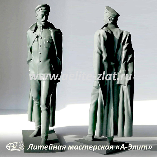 Бронзовые статуэтки на заказ, изготовлены для ветеранов ФСБ.
