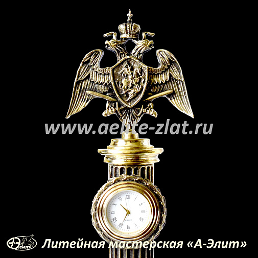 Бронзовые часы Росгвардия