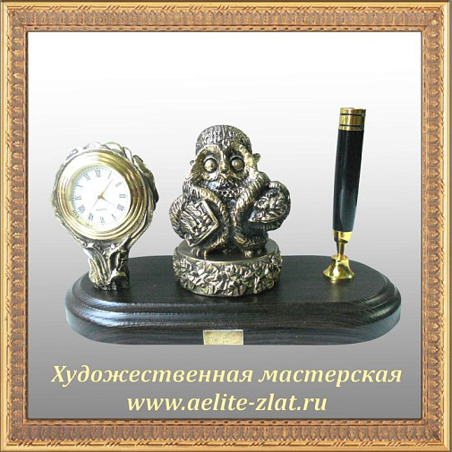 Письменный набор малый Сова купчиха