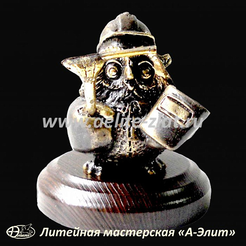 Статуэтка Сварщик сова, оригинальный подарок сварщику