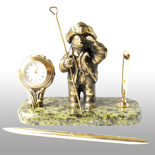 Письменный набор Металлург (Медведь)