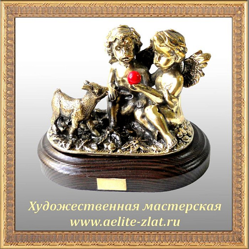 Письменный набор Ангел с овечкой