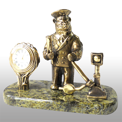 Часы Железнодорожник (Медведь)