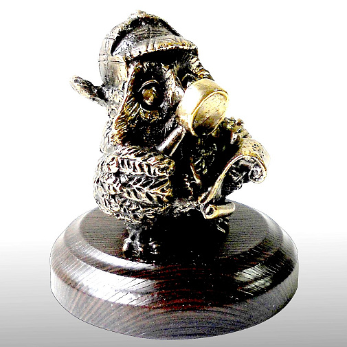 Статуэтка Сыщик сова, оригинальный подарок следователю