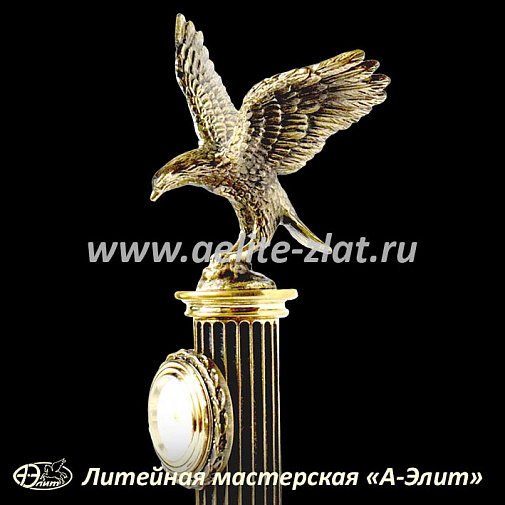 Бронзовые часы Орел 2