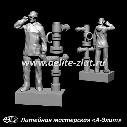 Изготовление статуэток на заказ для нефтегазодобывающей компании.