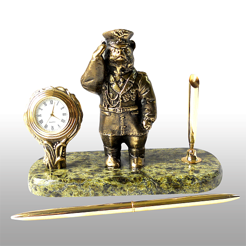 Письменный набор Офицер (Медведь)