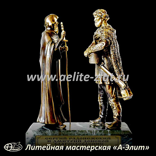 Статуэтка Благословление, Дмитрий Донской и Сергий Радонежский