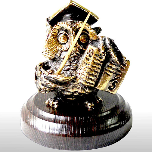 Статуэтка Учитель сова, оригинальный подарок учителю