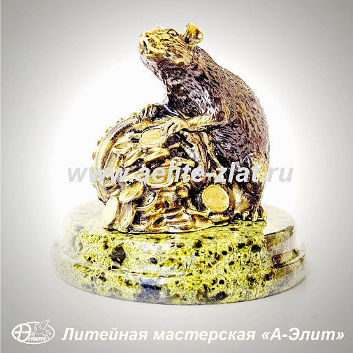 Статуэтка крыса с рогом изобилия