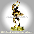 Борьба на поясах Курэш (Корэш), статуэтка из бронзы