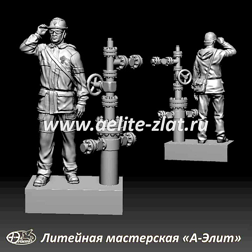 Изготовление статуэток на заказ для нефтегазодобывающей компании.