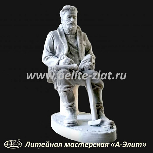 Модель для изготовления статуэток геолога.