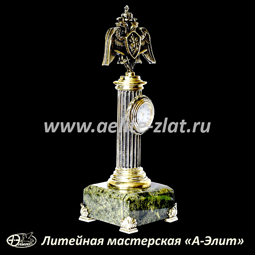 Бронзовые часы Росгвардия