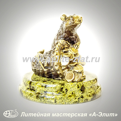 Статуэтка крыса с рогом изобилия