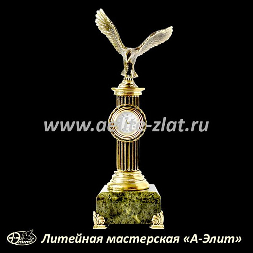 Бронзовые часы Орел 2