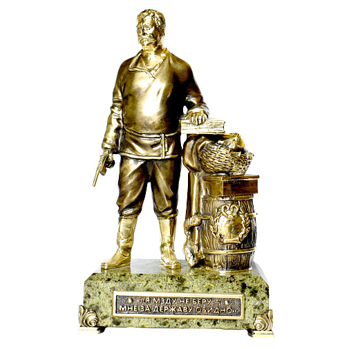 Бронзовая статуэтка Верещагин. "Я мзду не беру- мне за Державу обидно"