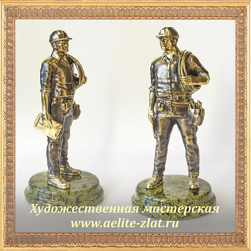 Бронзовые часы энергетик