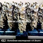 Литье бронзовых статуэток солдат на заказ, готовые статуэтки.